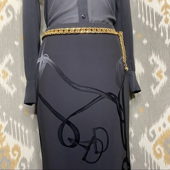 Ralph Lauren Cindy Bridle-Jacquard Pencil Skirt - Picture 2 of 16